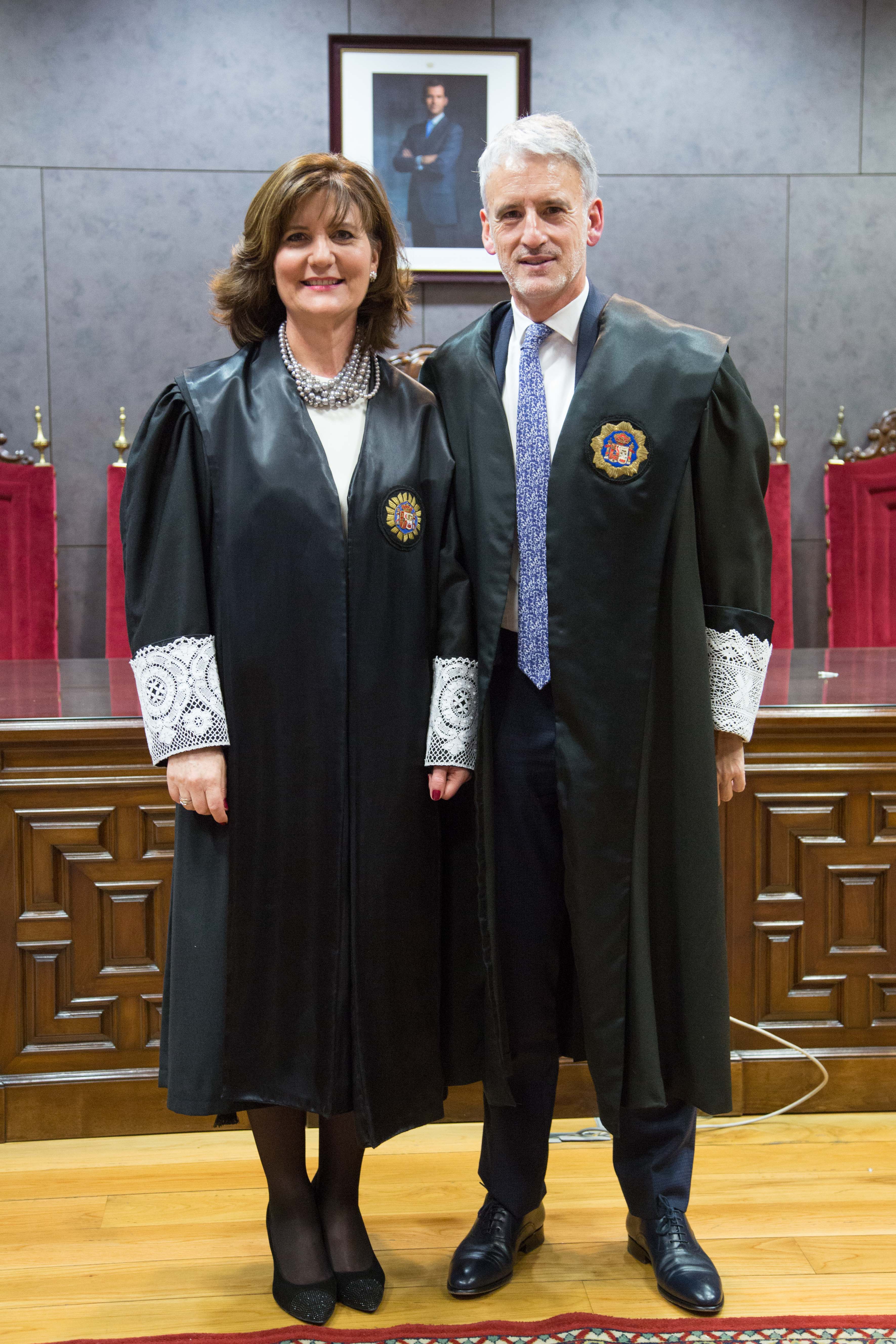 Mercedes Guerrero e Ignacio José Subijana, una vez finalizado el acto